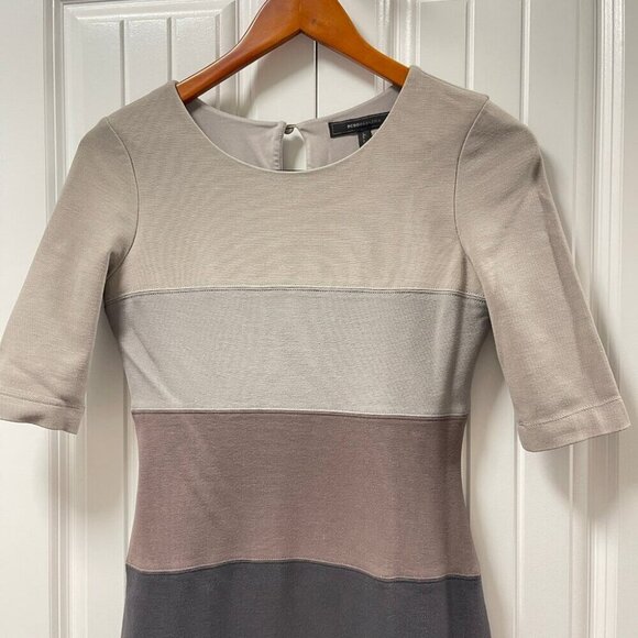 BCBGMAXAZRIA Kelly Ann Colorblock Bodycon Dress Grey – XS - Picture 5 of 16